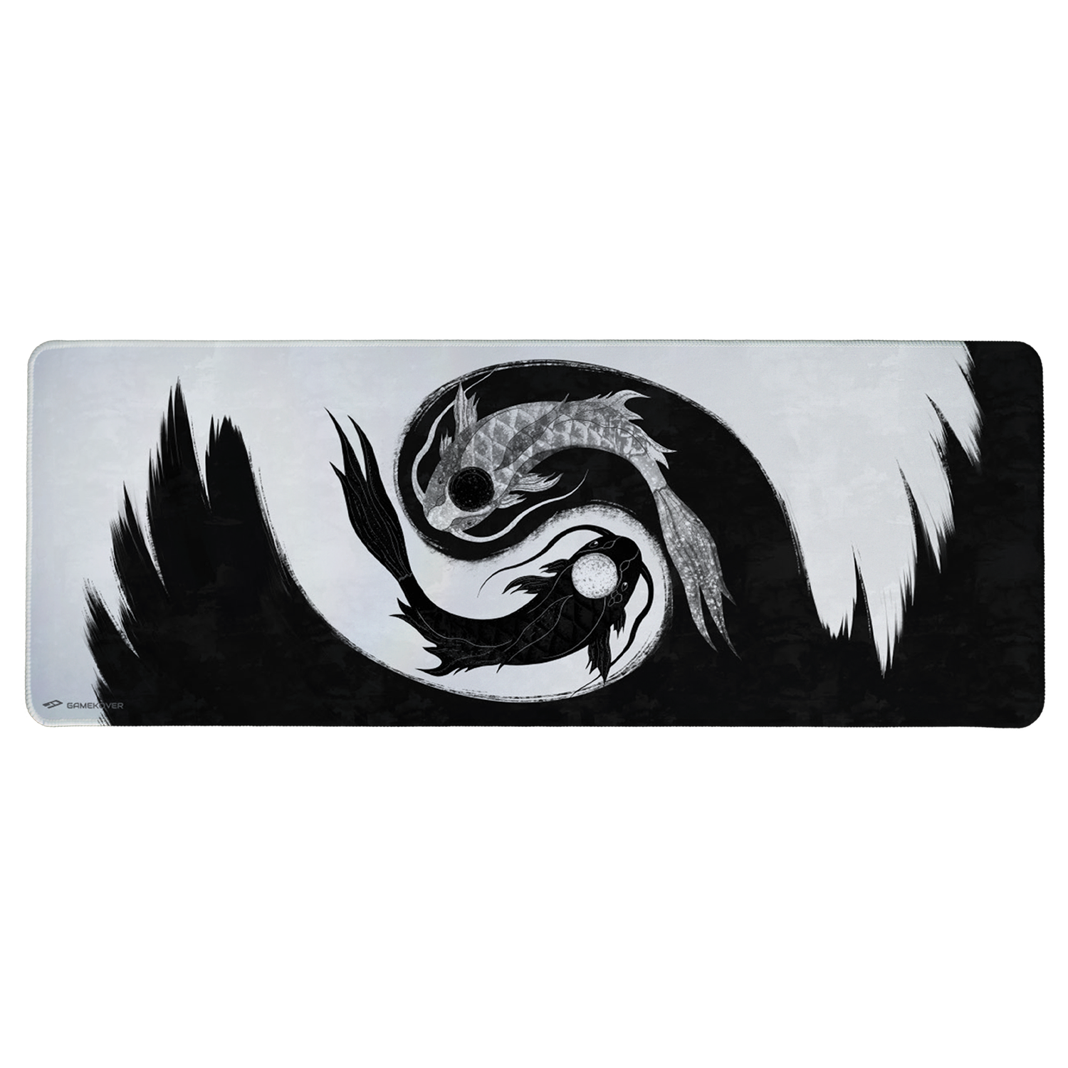 Коврик для мышки Инь Янь Рыбы черно-белые — изображение 1 из 3